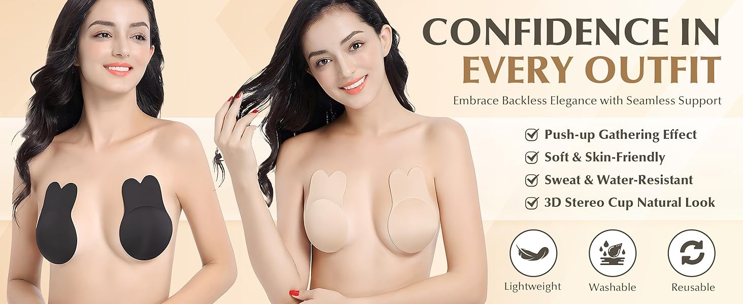 Natural lift & invisible support for Larger Busts